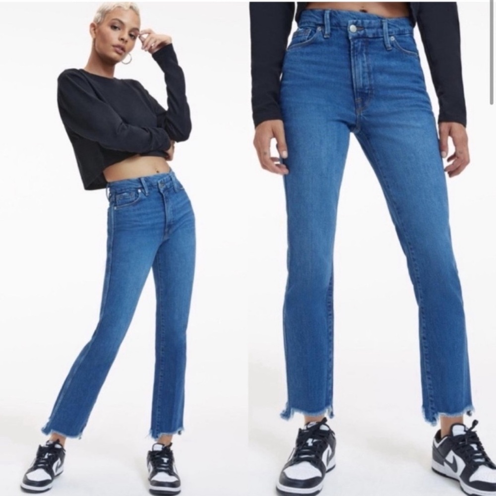 NWT Good American Good Curve Straight Jeans size 4/27